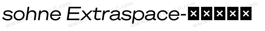 sohne Extraspace字体转换